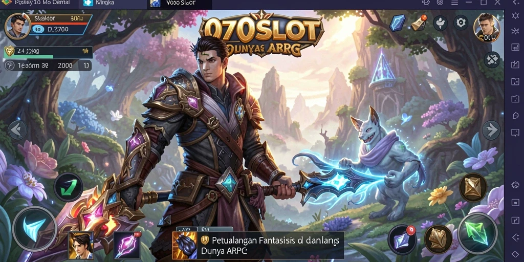 Tampilan penuh aksi dalam gameplay ARPG 070SLOT