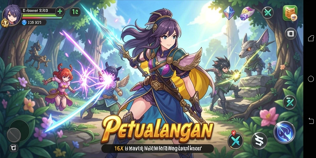 Menampilkan aksi seru di 116X dengan karakter anime favorit.