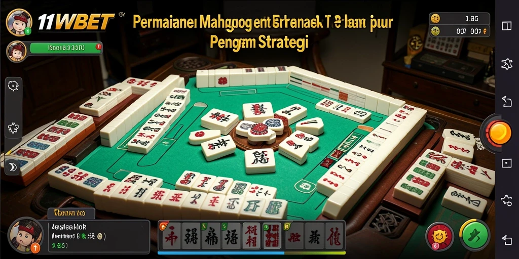 Tampilan gameplay seru dari Mahjong di 11WBET.