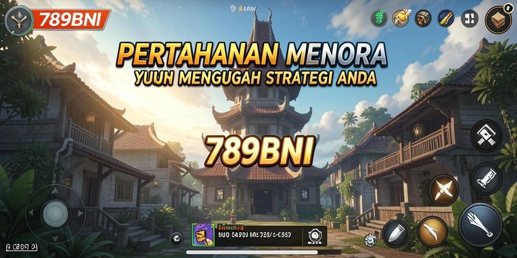Tampilan gameplay <strong>789BNI</strong> yang mengasyikkan dan penuh strategi Tower Defense.