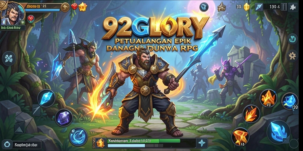 Tampak menarik, menampilkan pertarungan seru dalam game RPG.