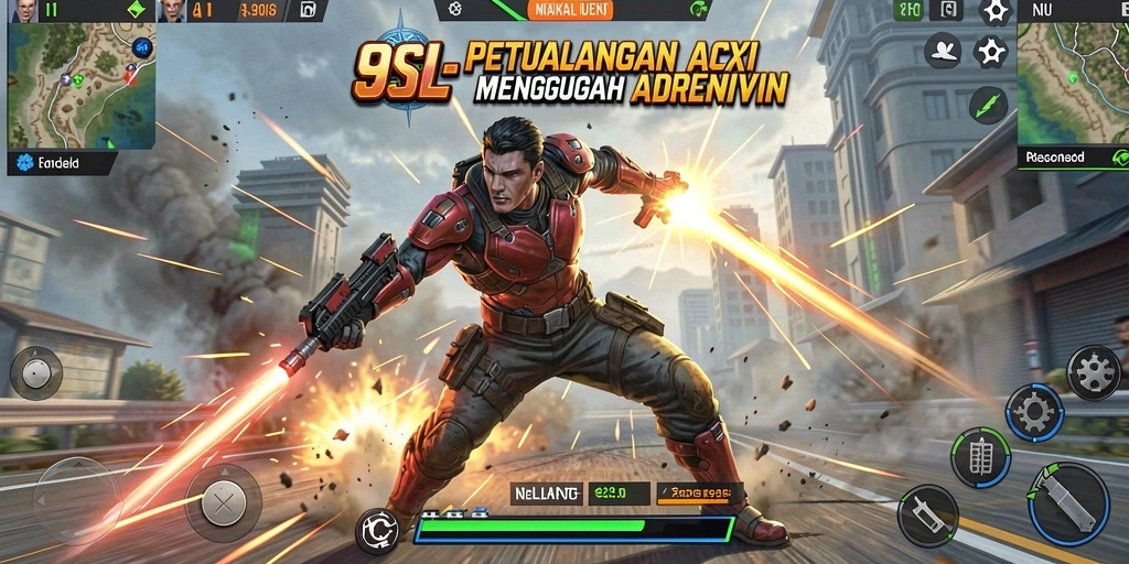 Gameplay 9SL yang intens dan penuh aksi.