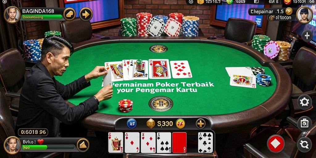 Tangkapan layar utama BAGINDA168 menunjukkan keseruan permainan Poker online.