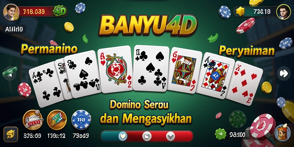 Gameplay seru dan interaktif BANYU4D dalam permainan Domino.