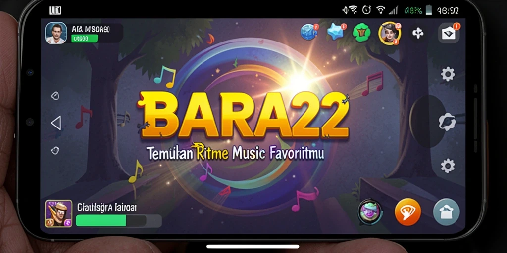 Tampilan gameplay BARA22 yang interaktif dan penuh warna.