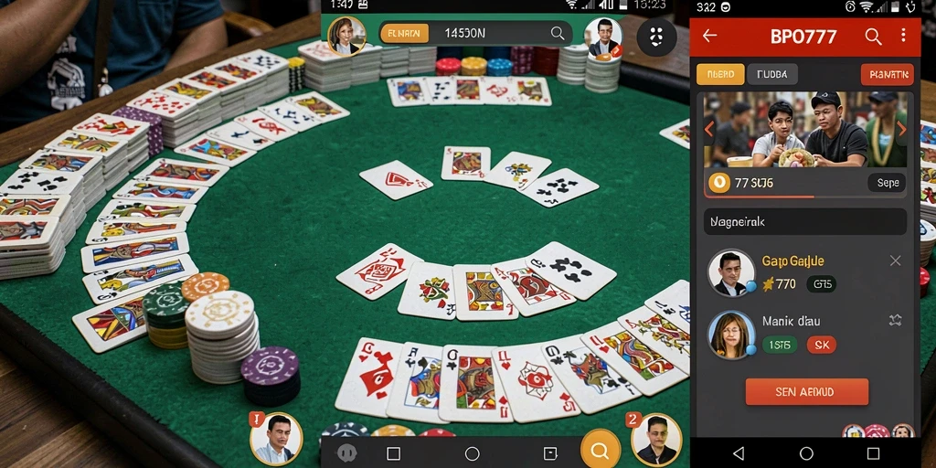 Tampilan gameplay Gaple yang menarik di BPO777.