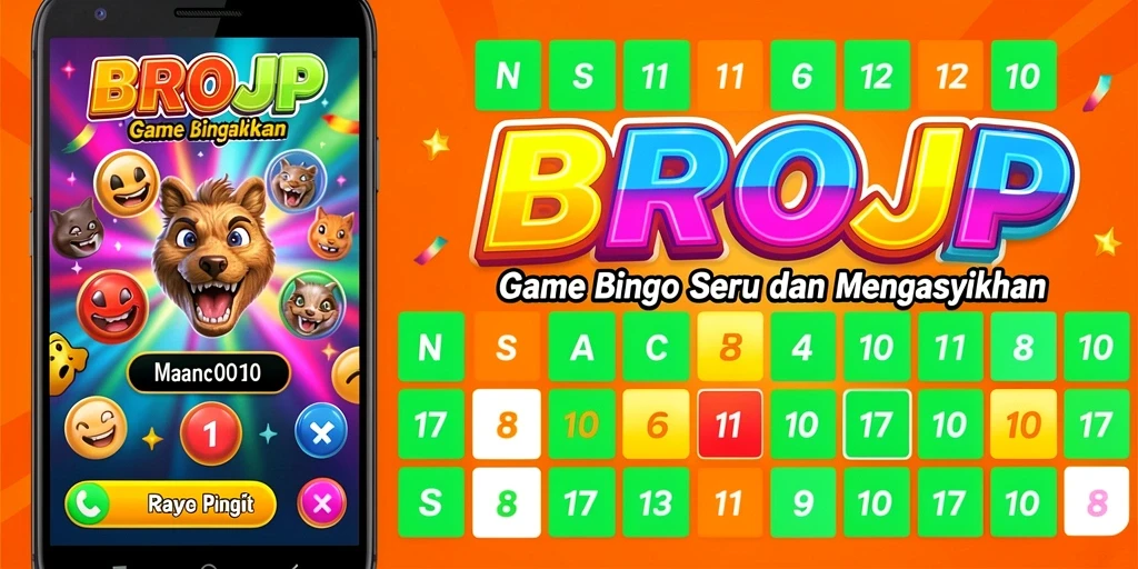 Tampilan utama gameplay Bingo yang menyenangkan di BROJP.