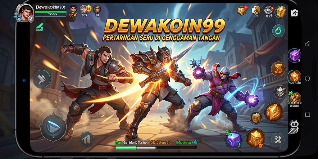 Gameplay DEWAKOIN99 yang intens dan seru dalam pertarungan.