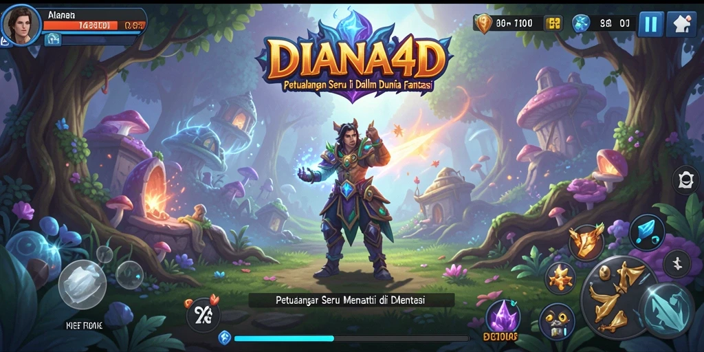 Tampilan gameplay <strong>DIANA4D</strong> yang seru dengan aksi petualangan yang mendebarkan.