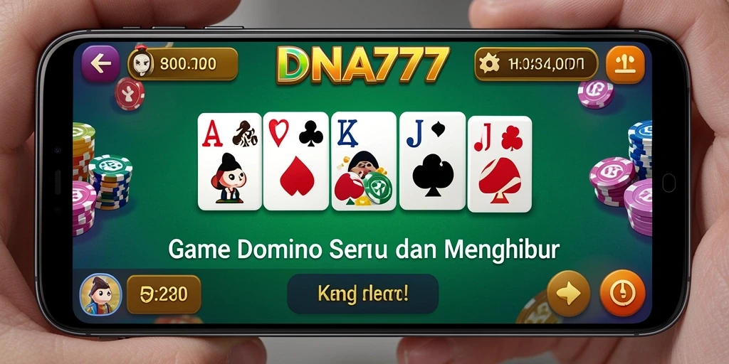 Tangkapan layar utama DNA777 menampilkan suasana seru bermain Domino.