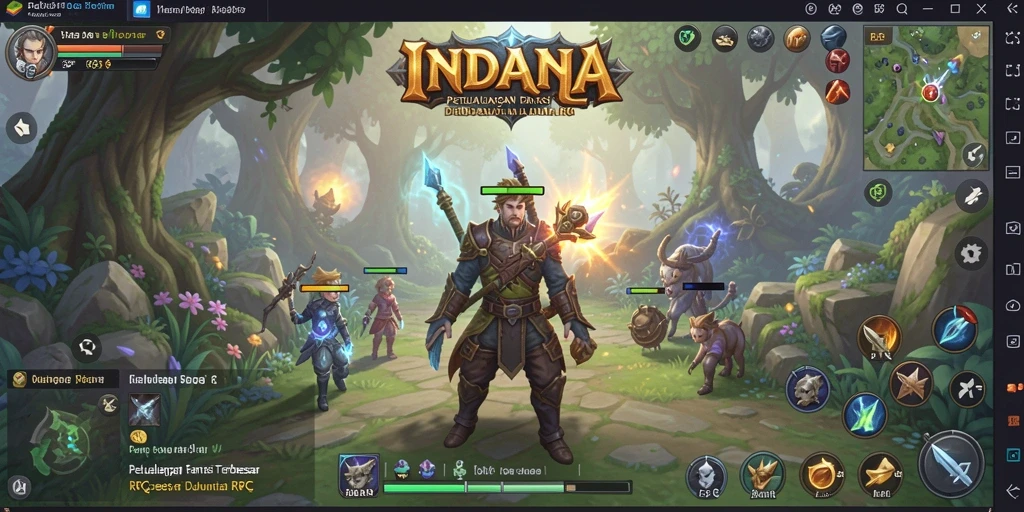 Screenshot gameplay menampilkan aksi seru dalam permainan RPG INDAAA.
