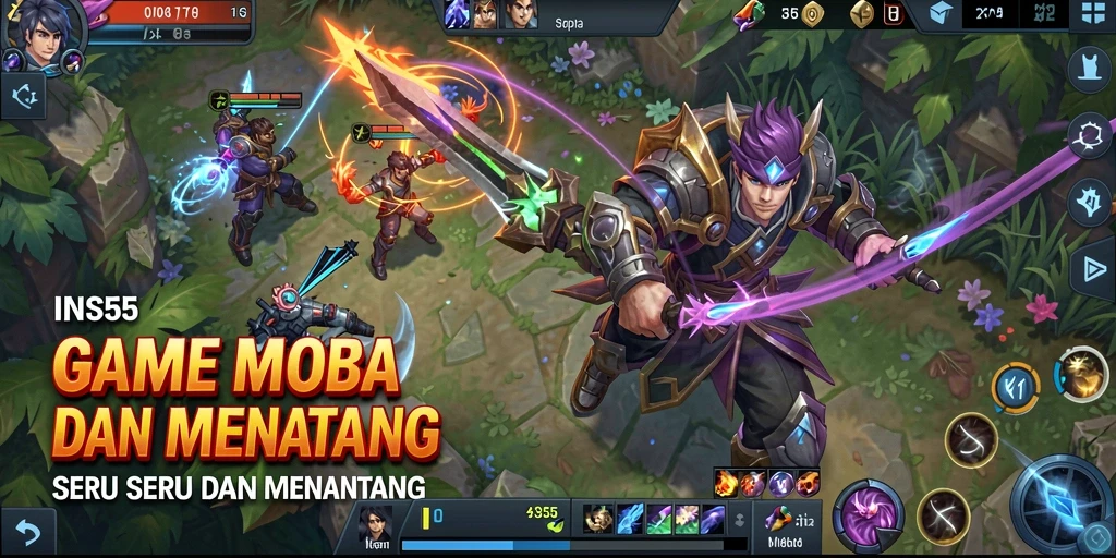 Gameplay menarik INS55 dengan karakter unik dan grafis memukau.