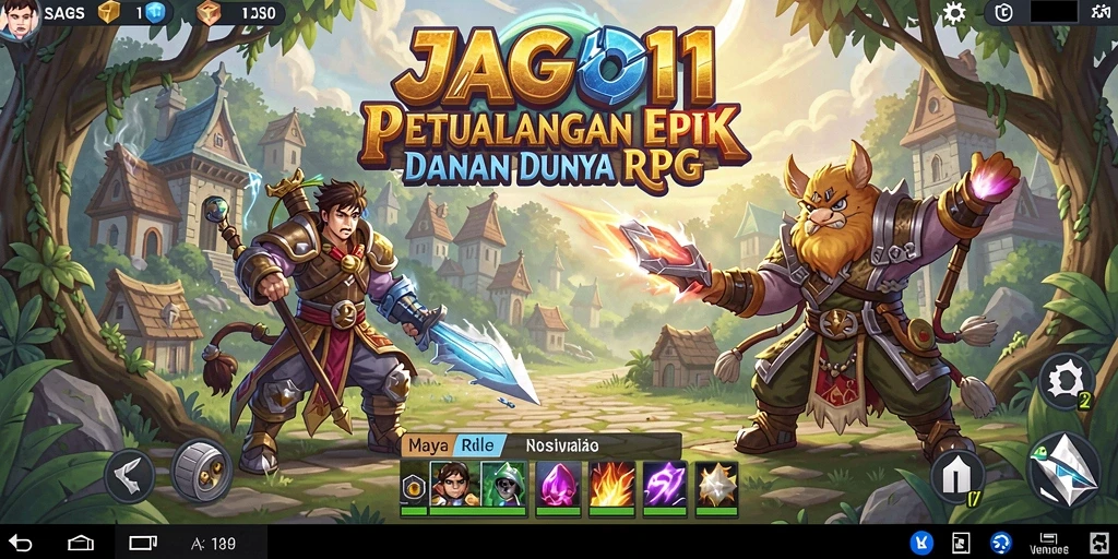 Tampilan gameplay RPG JAGO11 yang menakjubkan dan penuh aksi.