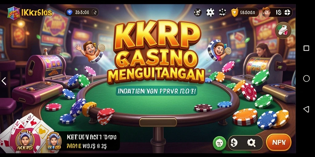 Screenshot gameplay KKRP menampilkan aksi seru di kasino.