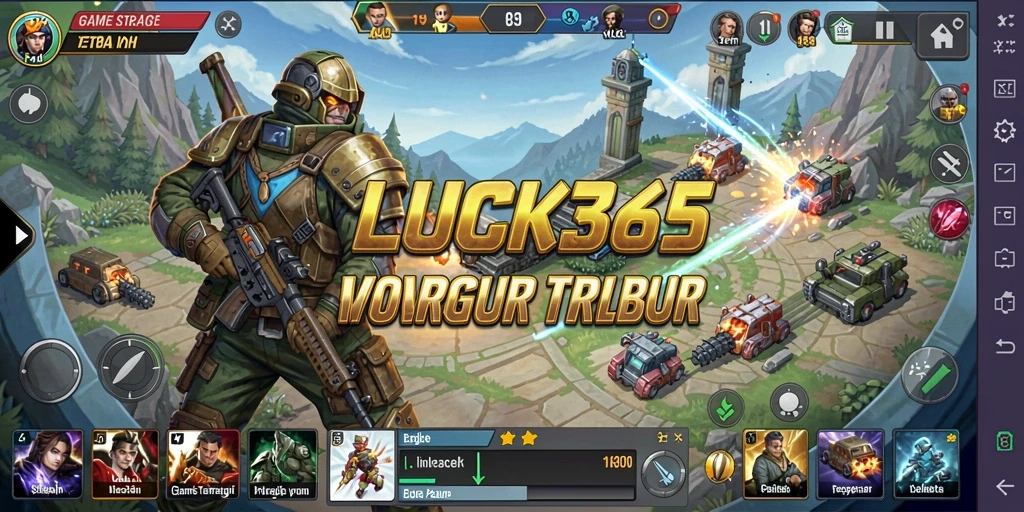 Screenshot gameplay LUCK365 menampilkan aksi strategi yang mendebarkan.