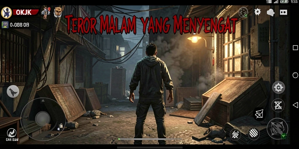 Gameplay menegangkan di OKJK dengan suasana horror yang mencekam.