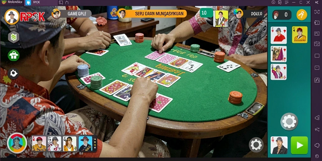 Gameplay Gaple yang menarik dan seru di RPOK.