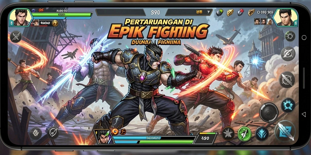 Gameplay Fighting yang intens dan menegangkan dari S80.