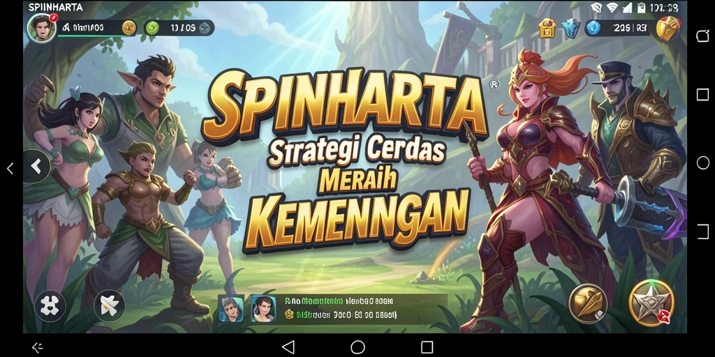 Tampilan dinamis dari gameplay SPINHARTA yang penuh strategi.