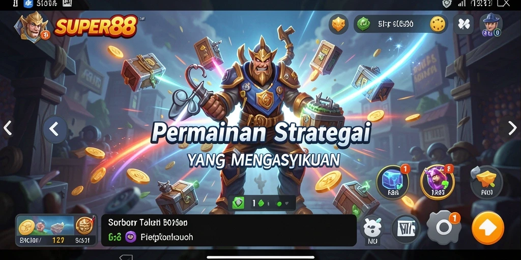 Tampilan gameplay menarik dari SUPER88 yang penuh strategi.