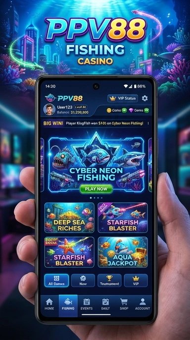 Pengguna sedang menelusuri aplikasi menarik di ppv88.